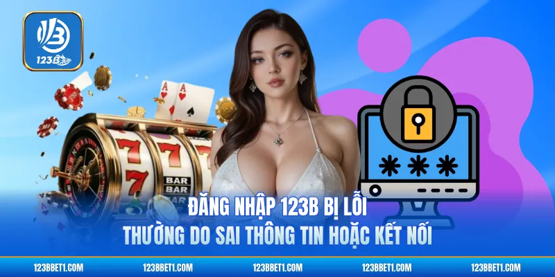 Đăng nhập 123B bị lỗi thường do sai thông tin hoặc kết nối
